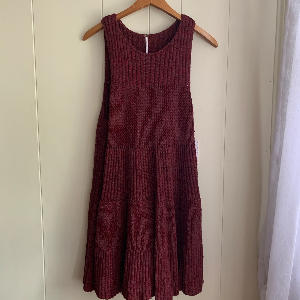 Free People NWT Bittersweet Combo Sweater Dress